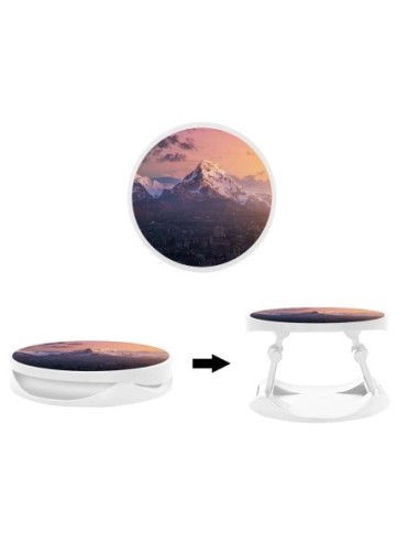 Grip imprimé pour téléphone | Design Montagnes urbaines | Poignée et support smartphone