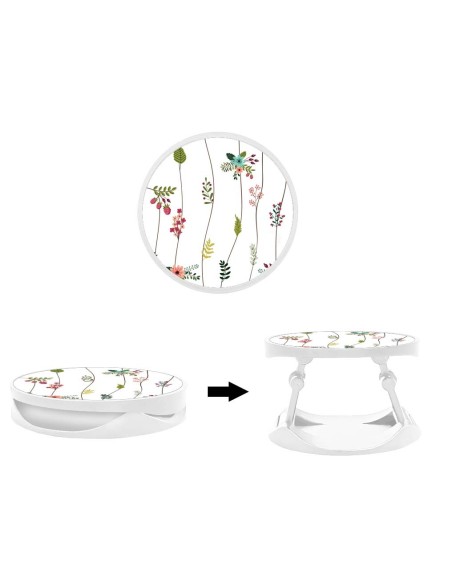 Grip imprimé pour téléphone | Design Montée de fleurs | Poignée et support smartphone