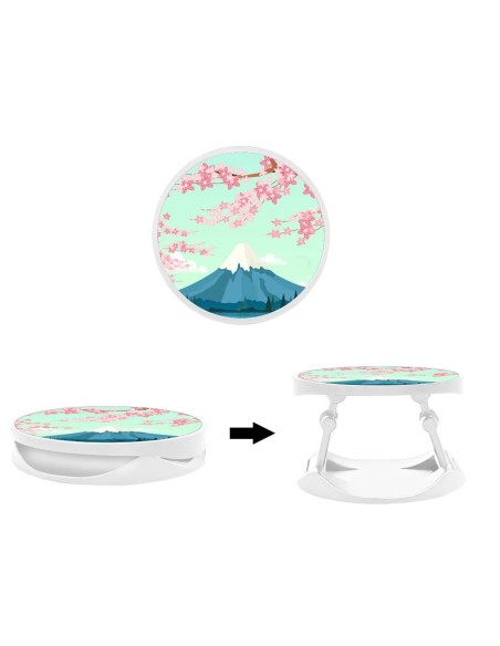 Grip imprimé pour téléphone | Design Mont Fuji | Poignée et support smartphone