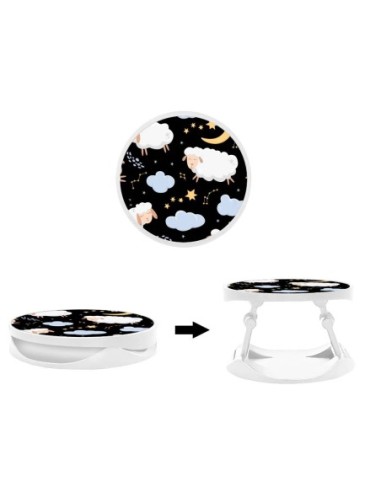 Grip imprimé pour téléphone | Design Mouton Nuage | Poignée et support smartphone