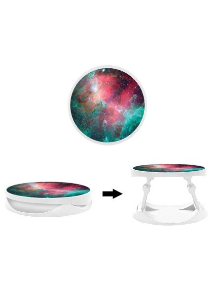 Grip imprimé pour téléphone | Design Nébuleuse | Poignée et support smartphone