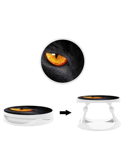 Grip imprimé pour téléphone | Design Oeil de Panthère | Poignée et support smartphone