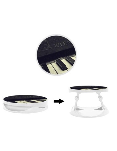 Grip imprimé pour téléphone | Design Old piano | Poignée et support smartphone
