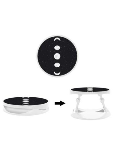 Grip imprimé pour téléphone | Design Phase de Lune | Poignée et support smartphone