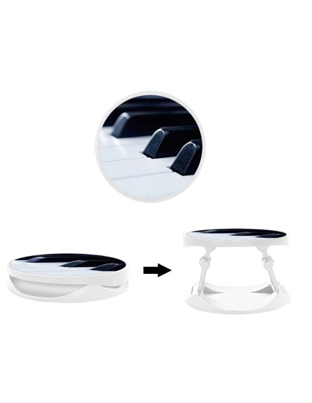 Grip imprimé pour téléphone | Design Piano | Poignée et support smartphone