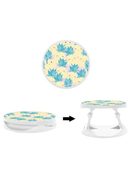 Grip imprimé pour téléphone | Design Pluie d'ananas | Poignée et support smartphone