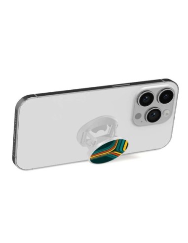 Grip imprimé pour téléphone | Design Retro lines | Poignée et support smartphone