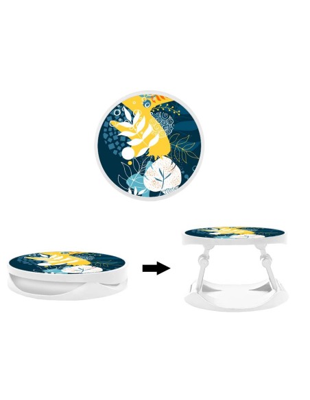 Grip imprimé pour téléphone | Design Sea flowers | Poignée et support smartphone