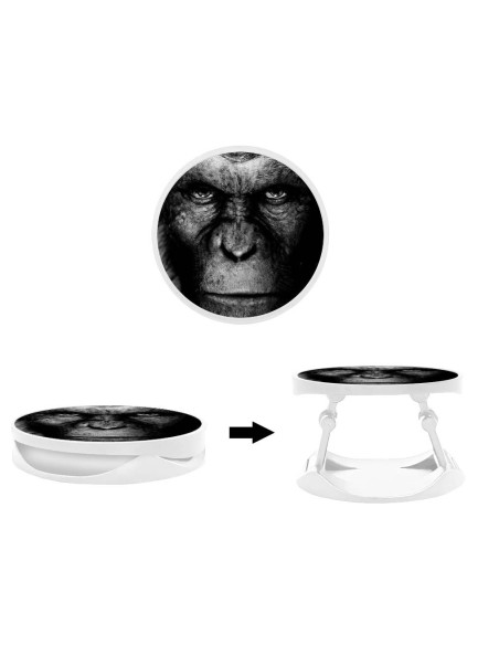 Grip imprimé pour téléphone | Design Singe | Poignée et support smartphone