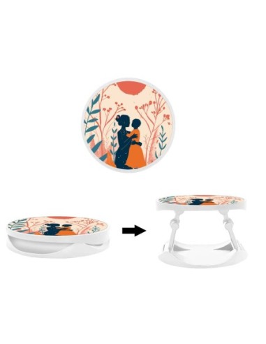 Grip imprimé pour téléphone | Design Souffle de tendresse | Poignée et support smartphone