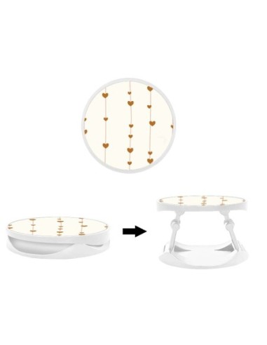 Grip imprimé pour téléphone | Design Striped hearts | Poignée et support smartphone