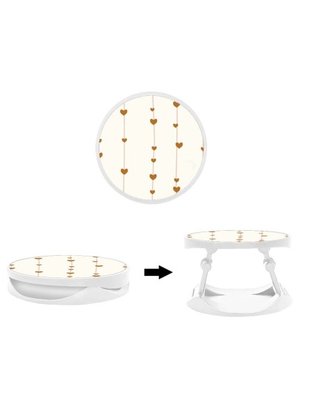 Grip imprimé pour téléphone | Design Striped hearts | Poignée et support smartphone