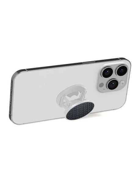 Grip imprimé pour téléphone | Design Texture metal | Poignée et support smartphone