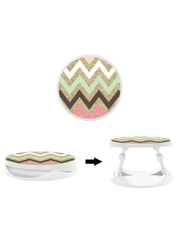 Grip imprimé pour téléphone | Design Texture rose | Poignée et support smartphone