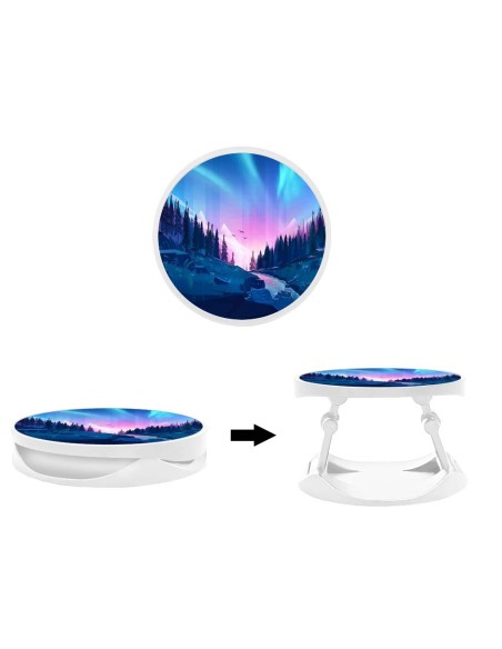 Grip imprimé pour téléphone | Design Tombée de nuit | Poignée et support smartphone