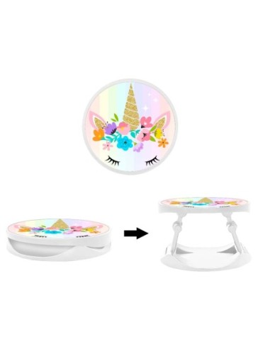 Grip imprimé pour téléphone | Design Unicorn World | Poignée et support smartphone