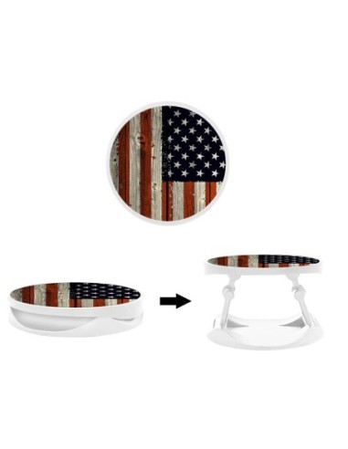 Grip imprimé pour téléphone | Design USA Hood | Poignée et support smartphone