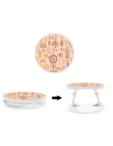 Grip imprimé pour téléphone | Design Veillée mystique | Poignée et support smartphone