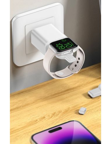 Chargeur Apple Watch 2,5W USB/USB-C - Blanc