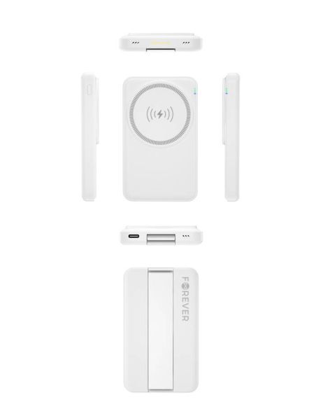 Station de Charge Magnétique Sans Fil 5-en-1 - Blanc