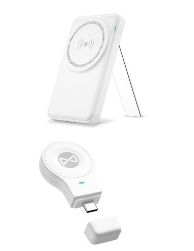 Station de Charge Magnétique Sans Fil 5-en-1 - Blanc