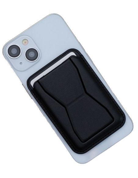 Grip Porte-cartes avec Support Pliable - Noir