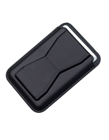 Grip Porte-cartes avec Support Pliable - Noir