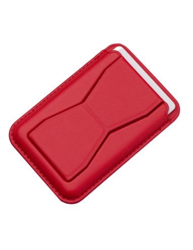 Grip Porte-cartes avec Support Pliable - Rouge