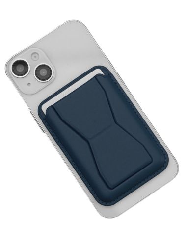 Grip Porte-cartes avec Support Pliable - Bleu