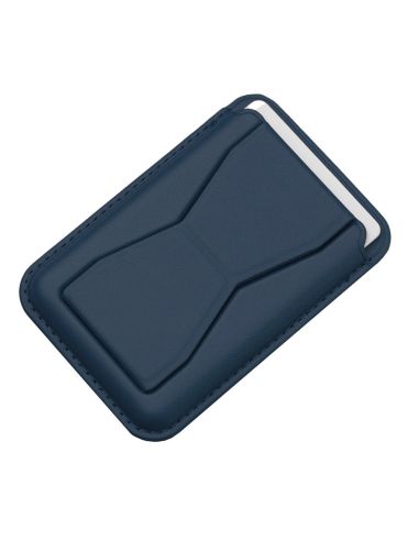 Grip Porte-cartes avec Support Pliable - Bleu