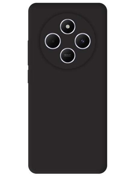 Coque en silicone Mat Xiaomi Redmi 14C 4G - Noir