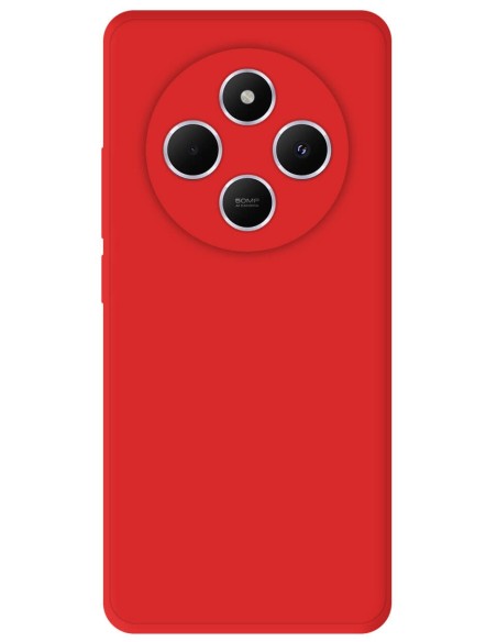 Coque en silicone Mat Xiaomi Redmi 14C 4G - Rouge