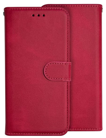 Etui languette en Simili cuir Rouge