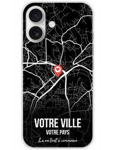 Coque personnalisable Carte de ville