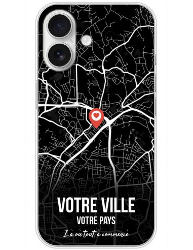 Coque personnalisable Carte de ville