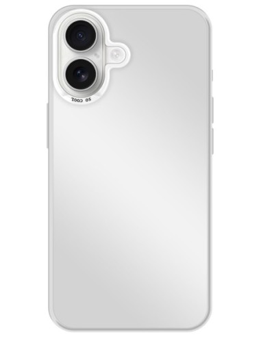 Coque So Cool effet métallisé Argent