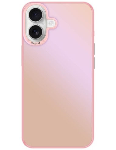 Coque So Cool effet métallisé Rose