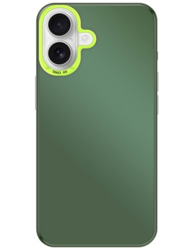 Coque So Cool effet métallisé Vert