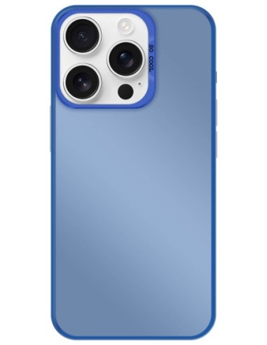 Coque So Cool effet métallisé Bleu