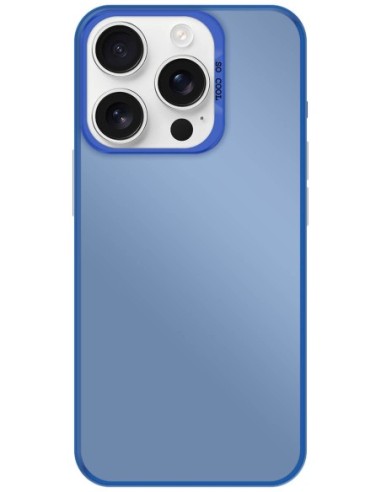 Coque So Cool effet métallisé Bleu