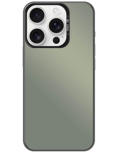 Coque So Cool effet métallisé Noir