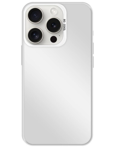 Coque So Cool effet métallisé Argent
