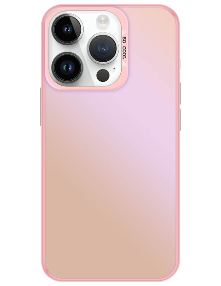 Coque So Cool effet métallisé Apple iPhone 14 Pro - Rose