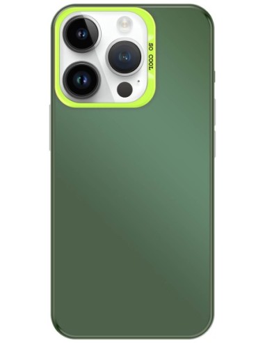 Coque So Cool effet métallisé Vert