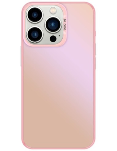 Coque So Cool effet métallisé Rose