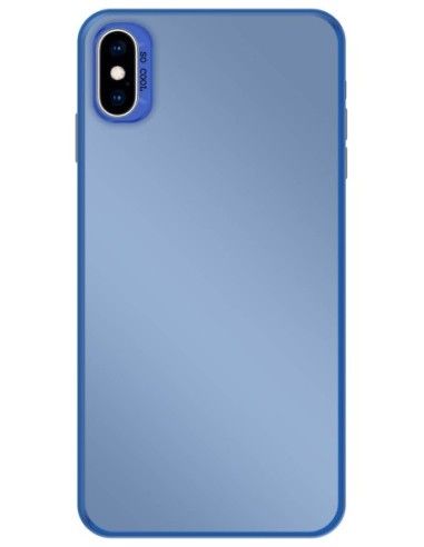 Coque So Cool effet métallisé Bleu