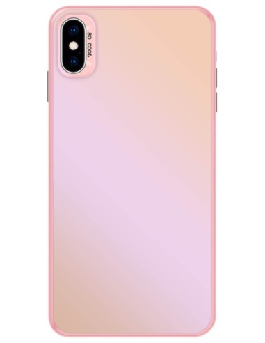 Coque So Cool effet métallisé Rose