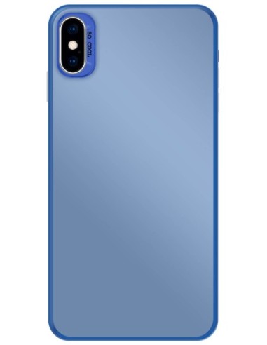 Coque So Cool effet métallisé Bleu