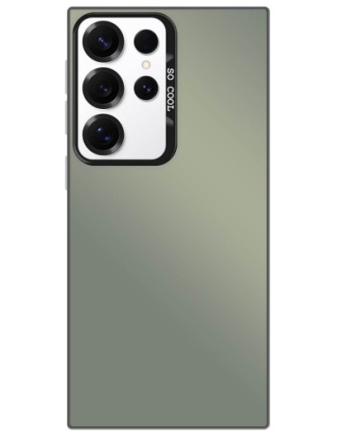 Coque So Cool effet métallisé Noir