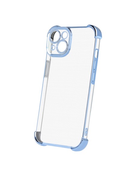 Coque Anti Shock Chrome pour iPhone 16 Pro Bleu